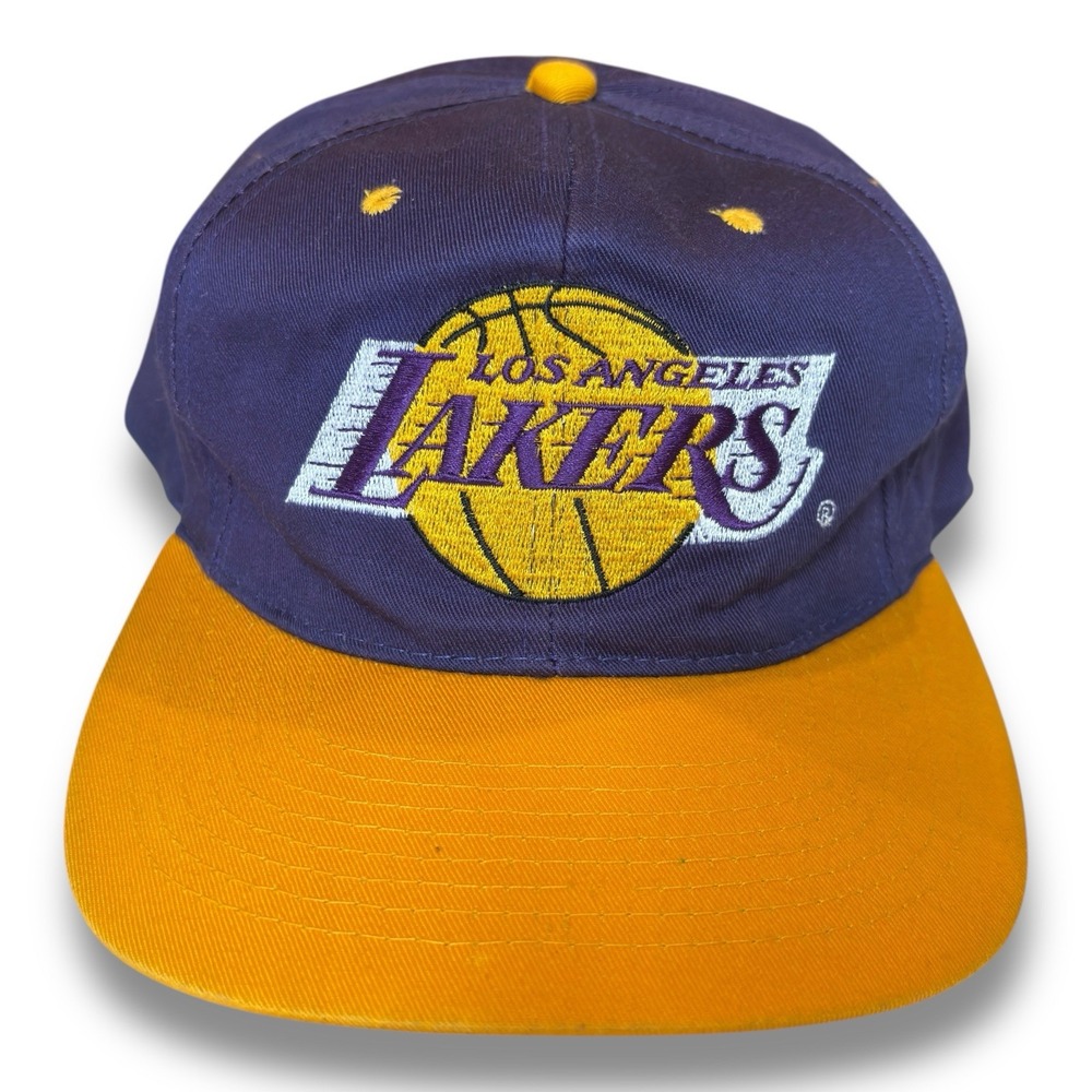 Los Angeles Lakers AJD Snapback‎ Sports Hat Adjustable Vintage 90s
